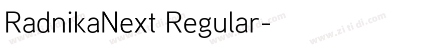 RadnikaNext Regular字体转换
